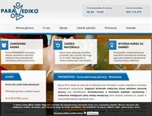 Tablet Screenshot of paramediko.pl